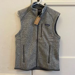 NWT Patagonia Men's Better Sweater® Fleece Vest Size Small Stonewash Gray - New